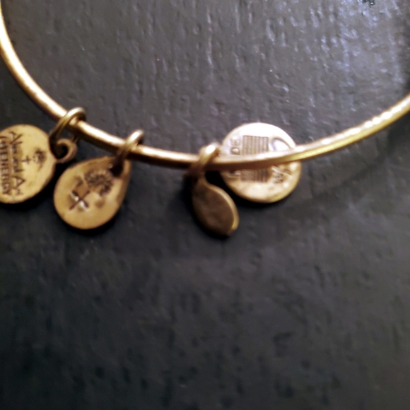 2 Alex & Ani Adjustable bracelets Silver & Gold - Picture 5 of 6
